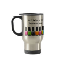Colourful Nail Polish Bottles, Nail Salon Mugs