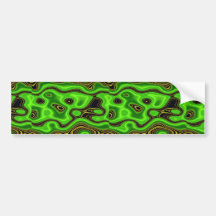Colourful Neon lightbulb ocean Bumper Sticker