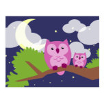 Colourful Night Owl Postcards