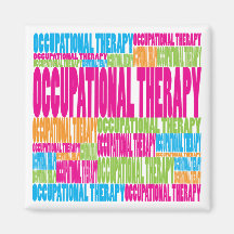Colourful Occupational Therapy Fridge Magnets