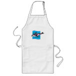 colourful orca design aprons