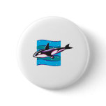 colourful orca design buttons