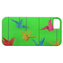 Colourful Origami Cranes