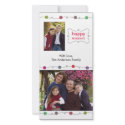 Colourful Ornaments Holiday Photo Card photo cards