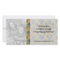 colourful ornate damask.ai photo greeting card