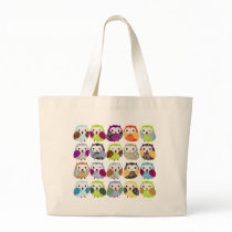 Colourful Owl Pattern Bags