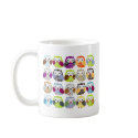 Colourful Owl Pattern mugs