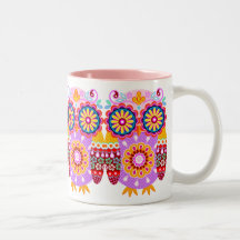 Colourful Owls Mug
