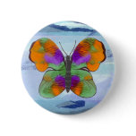 Colourful Painted Butterfly buttons