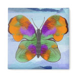 Colourful Painted Butterfly magnets