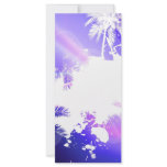 Colourful Palm Trees Grunge Layout rack cards