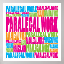 Colourful Paralegal Work Print