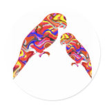 Colourful Parrots V4 stickers