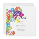 Colourful Party Invitation