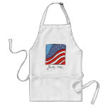Colourful, Patriotic Abstract 4th of July Aprons