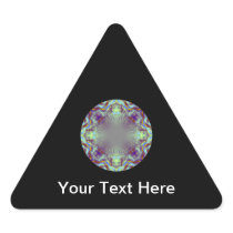 Colourful pattern. triangle sticker