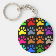 Colourful Paws Keychain