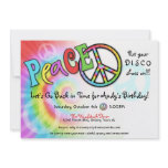 Colourful PEACE Party Invitation