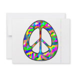 colourful peace sign invitations