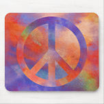 Colourful Peace Sign mousepads