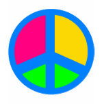 Colourful Peace Sign t-shirts