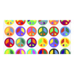 Colourful Peace Signs photo cards