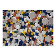 Colourful Pills Personalised Invitations