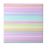 Colourful Pinstripes Ceramic Tiles