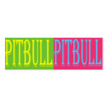 colourful pitbull bookmark business cards