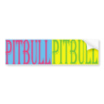 colourful pitbull bumper sticker bumper stickers