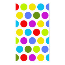 Colourful Polka Dots Business Card Templates
