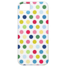 Colourful polka dots iPhone 5 case