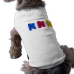 Colourful Poodle Silhouettes pet clothing