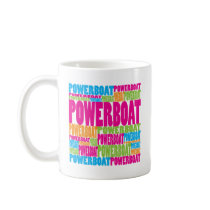 Colourful Powerboat Mugs