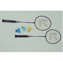 Colourful racquets and birds cut outs