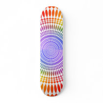 Colourful Radial Design: Skateboard