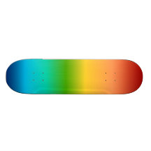 Colourful Rainbow colour gradient Skateboard Decks
