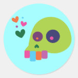 Colourful Rainbow Skull Stickers