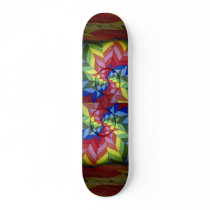 Colourful Rainbow star Skate Boards