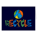 Colourful Recycling Card