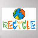 Colourful Recycling posters