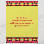 colourful red yellow black border flyer design