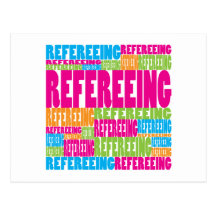 Colourful Refereeing Postcards