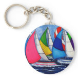Colourful Regatta Sailing Key Chain keychains