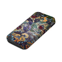Colourful Retro Abstract Floral Collage