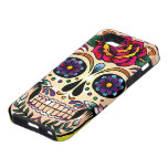 Colourful Retro Skull Flowers & Roses Case For The iPhone 5