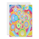 Colourful Retro Star Power Invitations