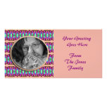 colourful ribbons photo cards
