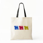 Colourful Rottweiler Silhouettes Bag