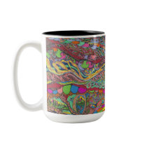 Colourful Scenery In Mazes Coffee Mugs
